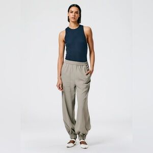 Tibi Chalky Drape Plashet Jogger - Regular, in Mink